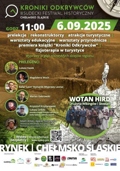 Zbliża się III Sudecki Festiwal Historyczny „Kroniki Odkrywców”
