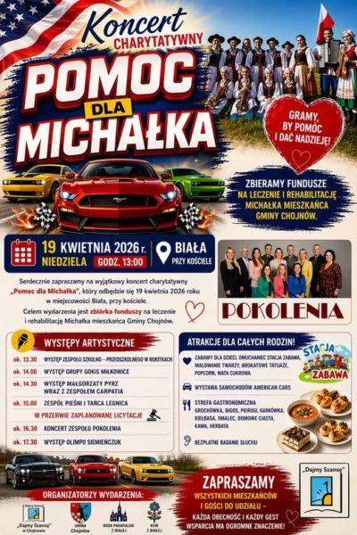Festyn charytatywny „Pomoc dla Michałka” już 19 kwietnia w Białej