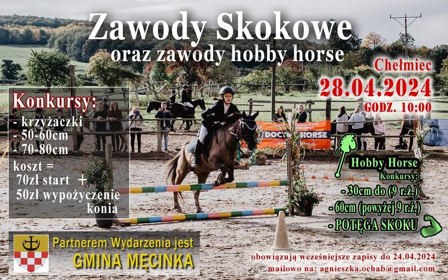 Zawody jeździeckie oraz Hobby Horse w Chełmcu