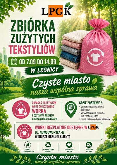 Zbiórka tekstyliów we wrześniu