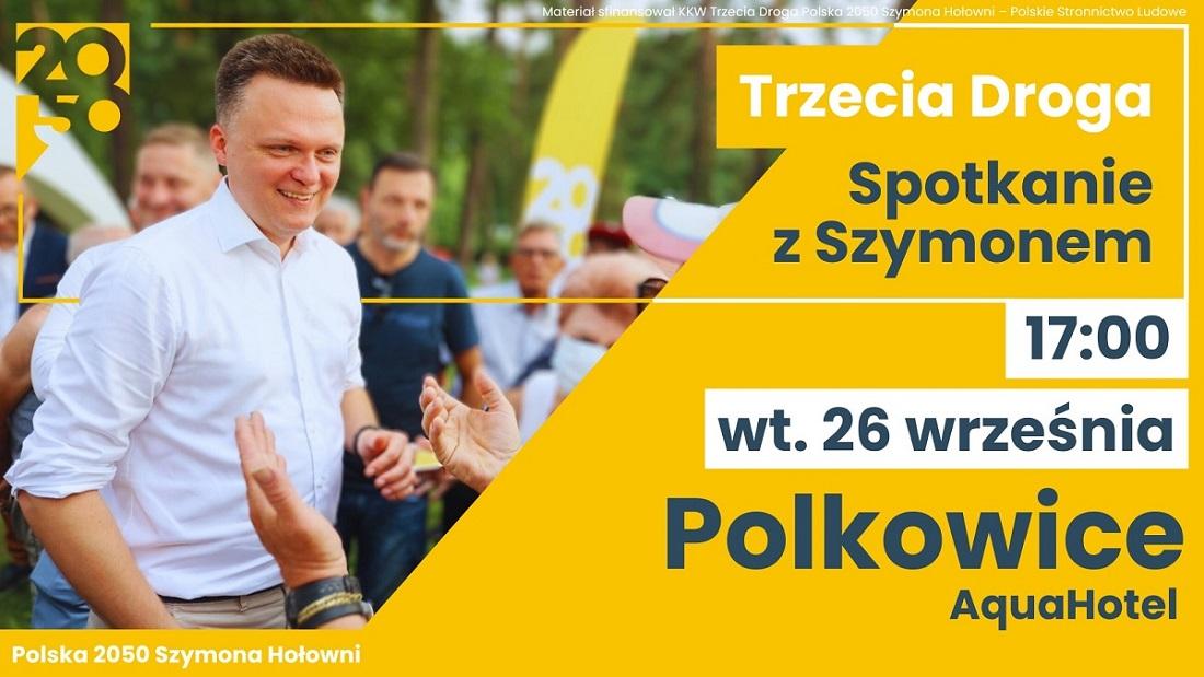 Szymon Hołownia przyjeżdża do Polkowic