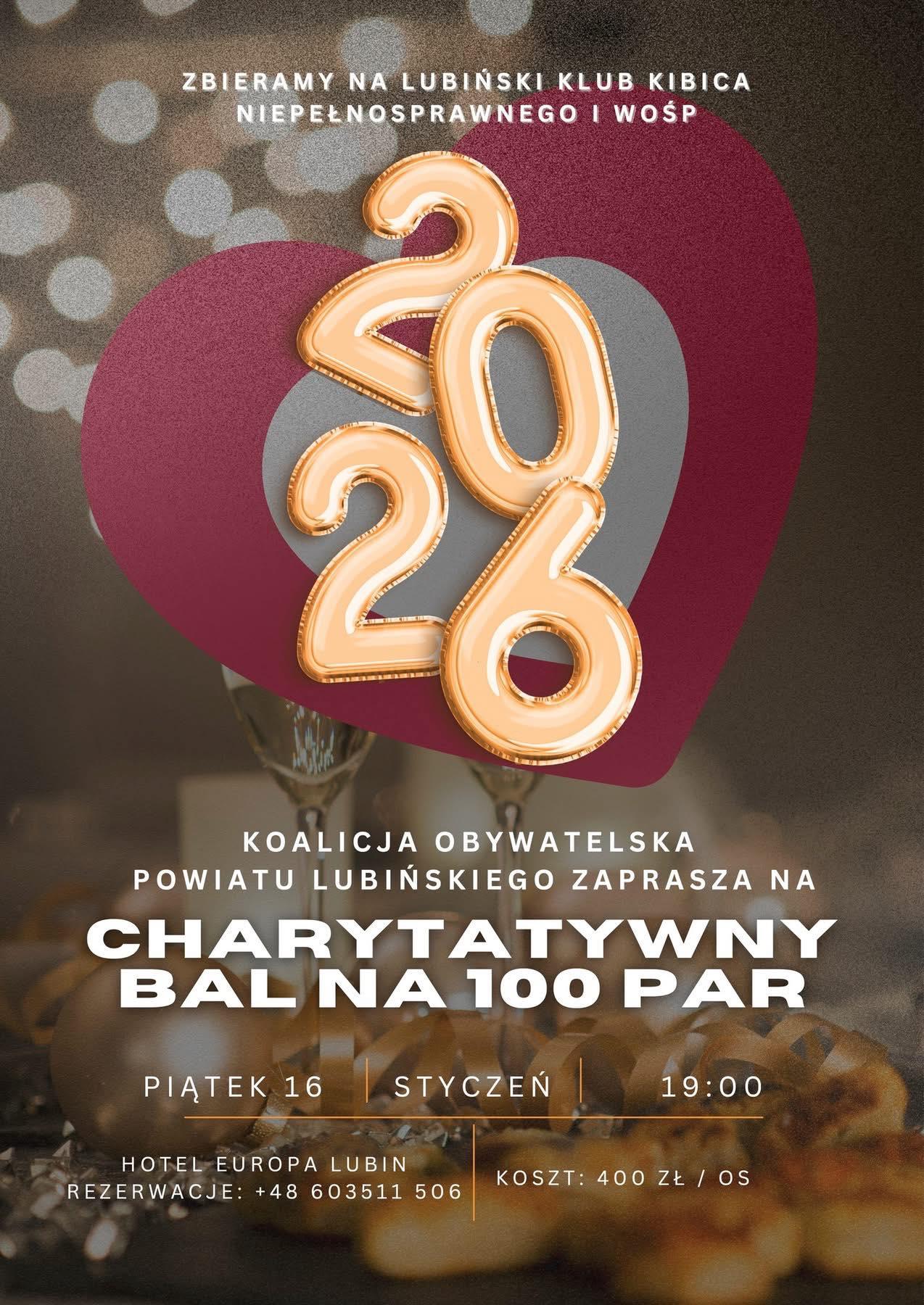 Koalicja Obywatelska zaprasza na Bal Charytatywny w Lubinie