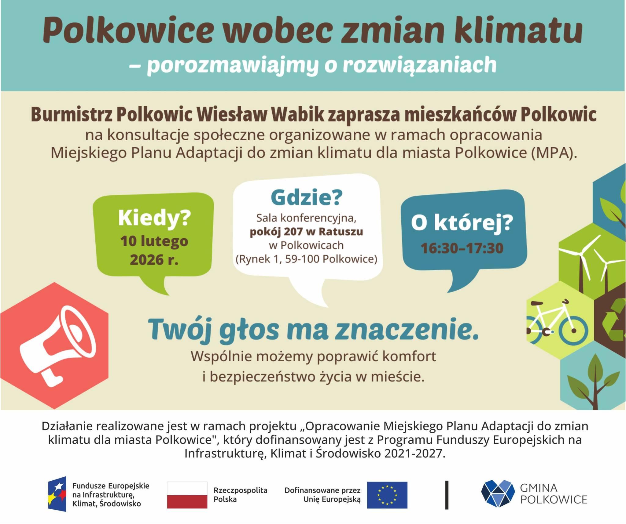 W Polkowicach chcą porozmawiać o zmianach klimatu 