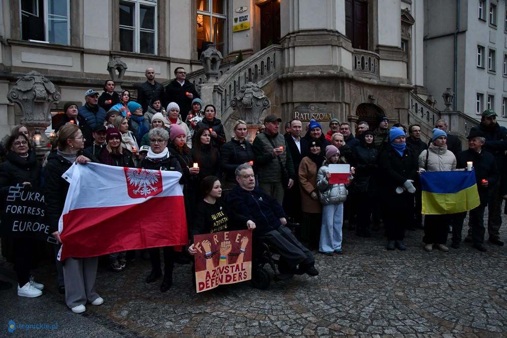 Manifestowali wsparcie dla Ukrainy (FOTO)