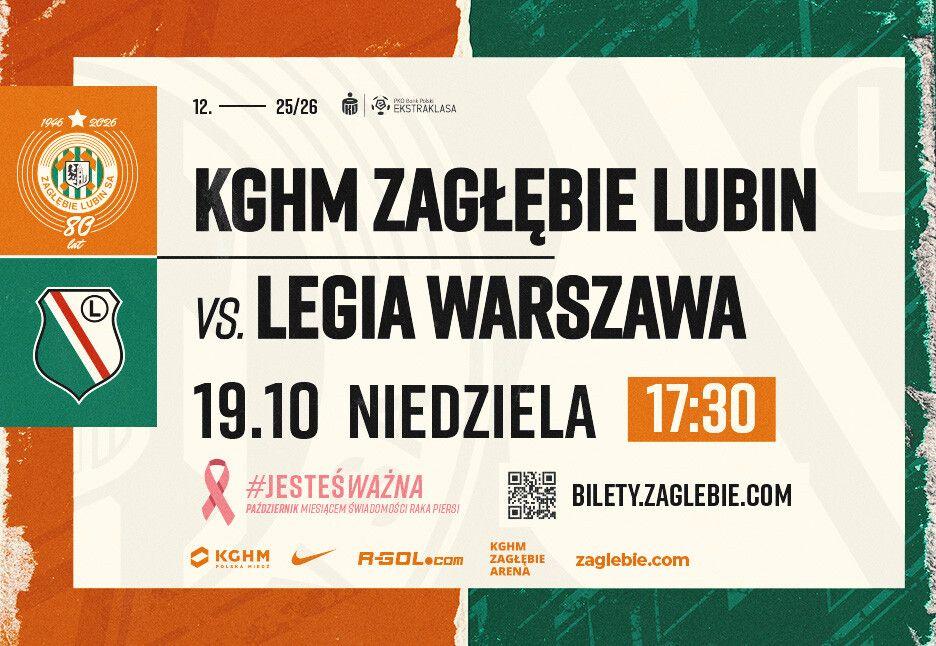 Kup bilet na mecz z Legią Warszawa! Jeszcze są
